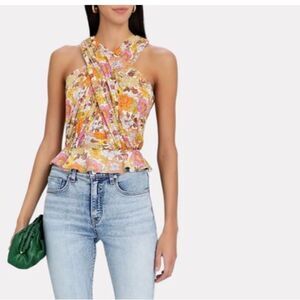 Veronica Beard Kailani Garden Floral Top NEW size 16 $398.00